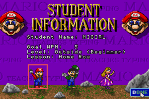 Mario Teaches Typing 2